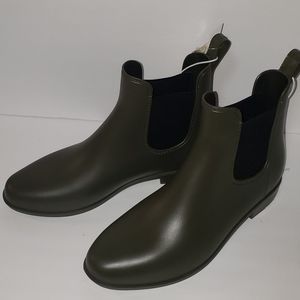Hunter Green Rain Boots Women sz 10